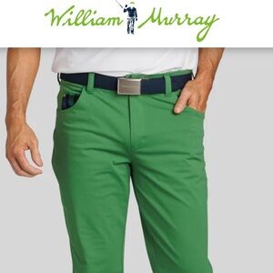New William Murray Performance Green Golf Pants Size 32